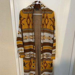 Long Cruel Girl Aztec Sweater